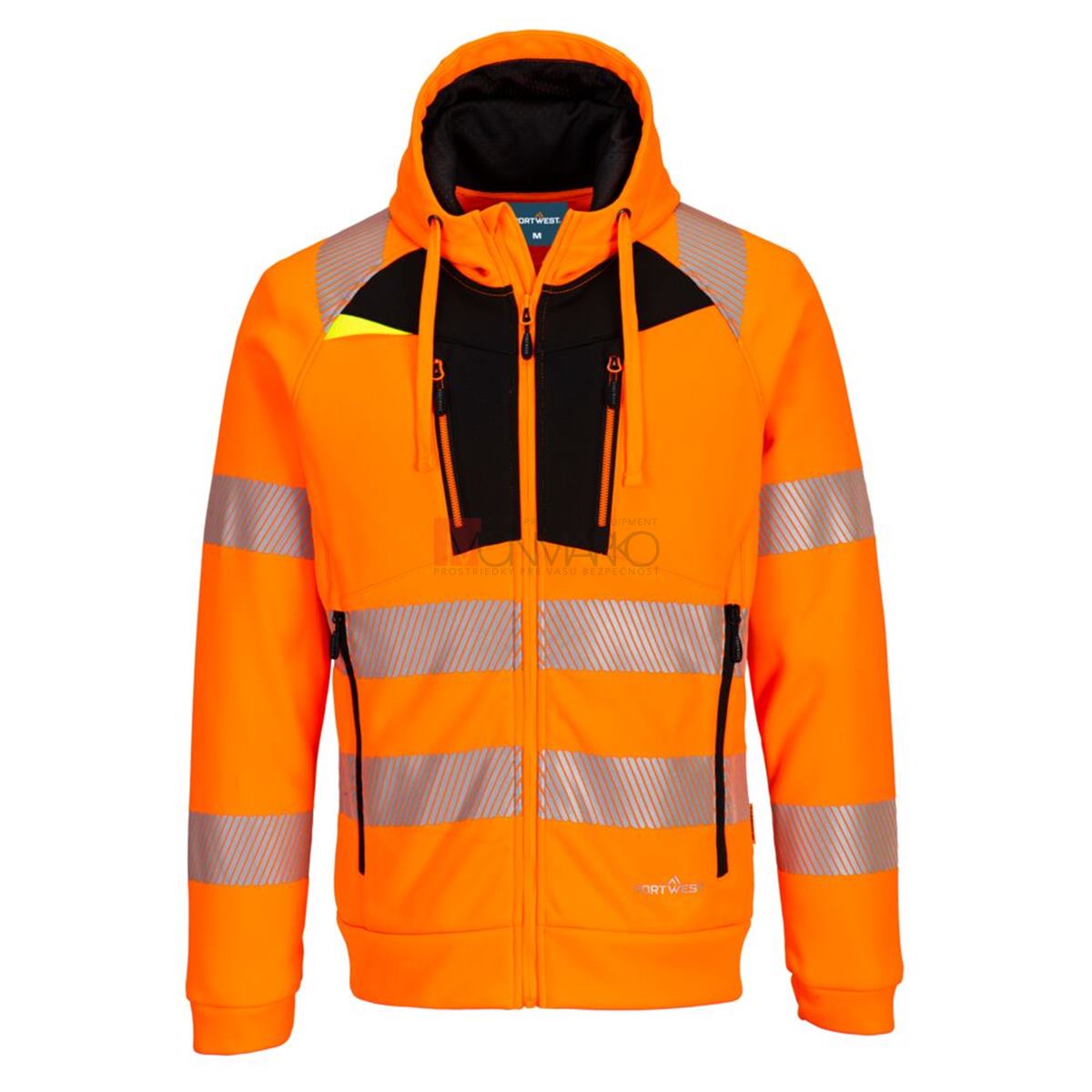 DX4 Hi-Vis mikina so zipsom - rôzne farby
