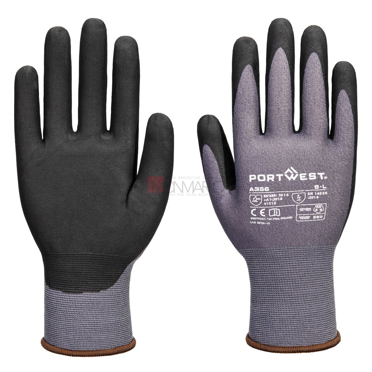 ESD rukavice s nitrilovou penou