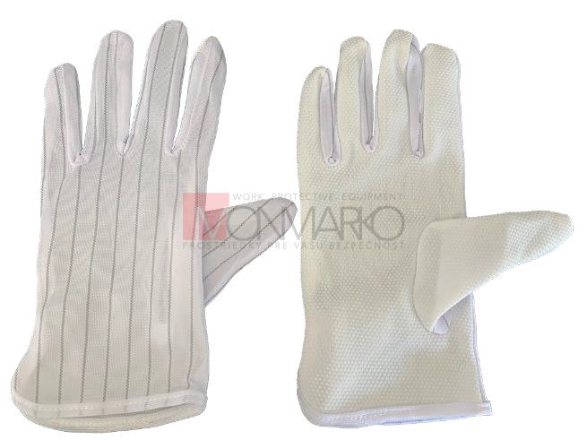 ESD Clean Room rukavice, PVC bodky