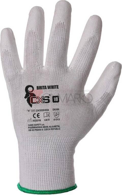 Rukavice BRITA WHITE