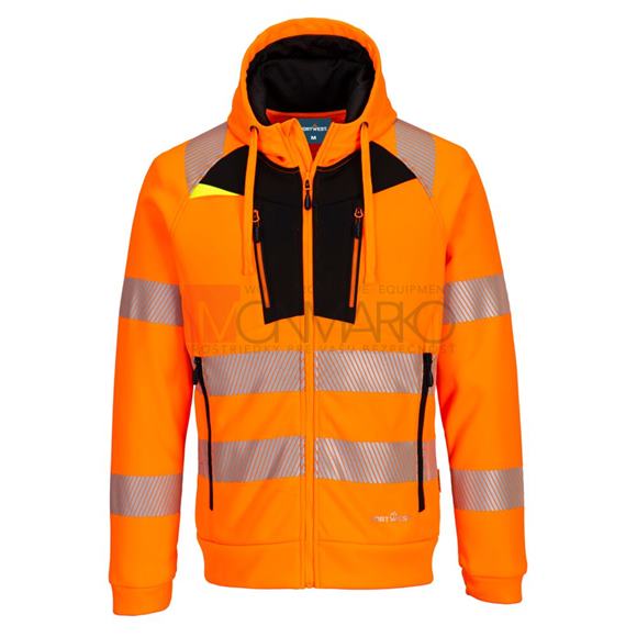 DX4 Hi-Vis mikina so zipsom - rôzne farby
