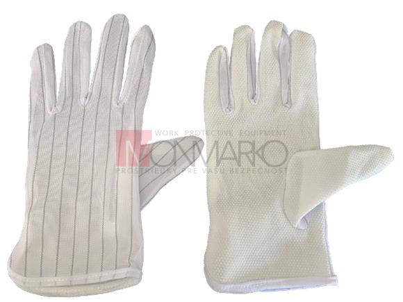 ESD Clean Room rukavice, PVC bodky