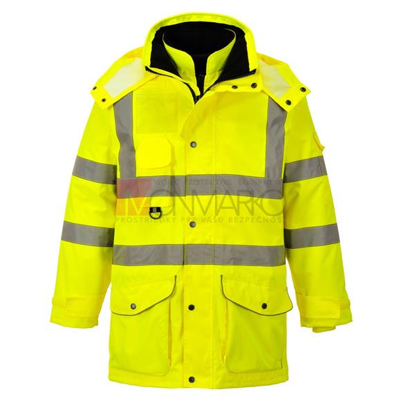 7 v 1 Reflexná vetrovka Hi-Vis Traffic