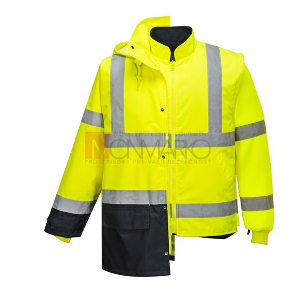 5 v 1 Vetrovka Hi-Vis Executive - rôzne farby