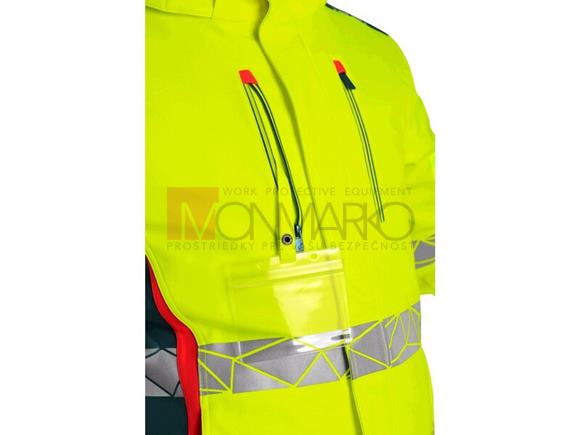 Softshell bunda BEDFORD 2v1, výstražná