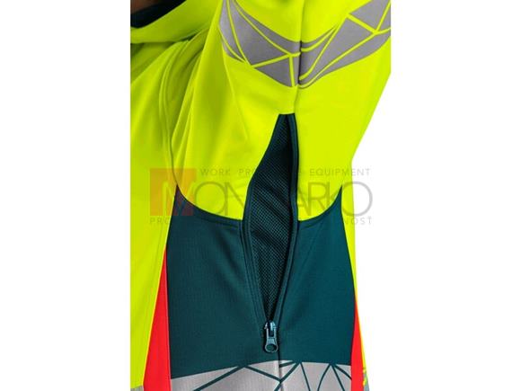 Softshell bunda BEDFORD 2v1, výstražná