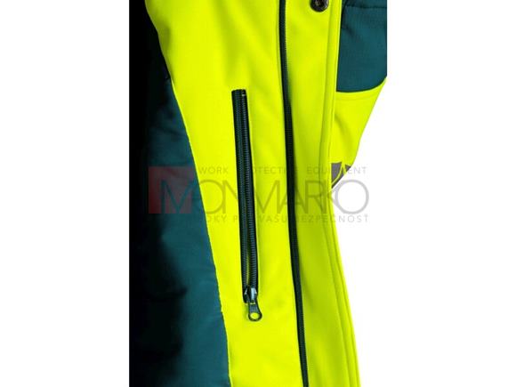 Softshell bunda BEDFORD 2v1, výstražná